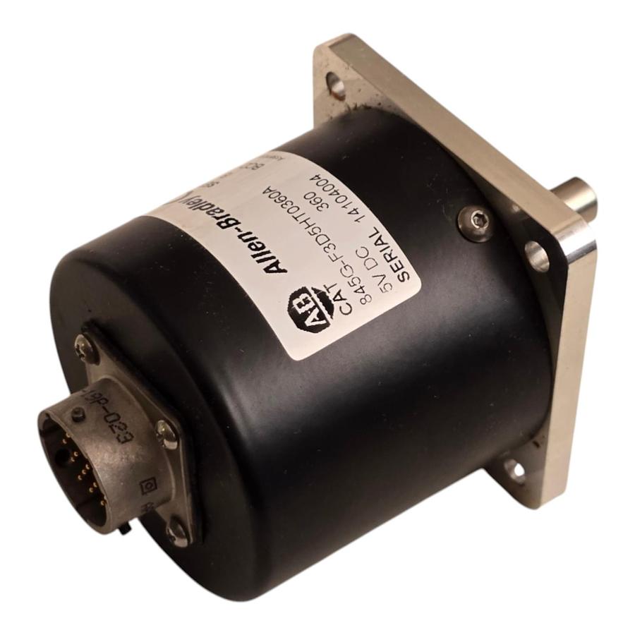 Used Allen-Bradley 845G-F3D5HT0360A /B Absolute Encoder 5VDC, 360PPR 3/8" SHAFT NSMP