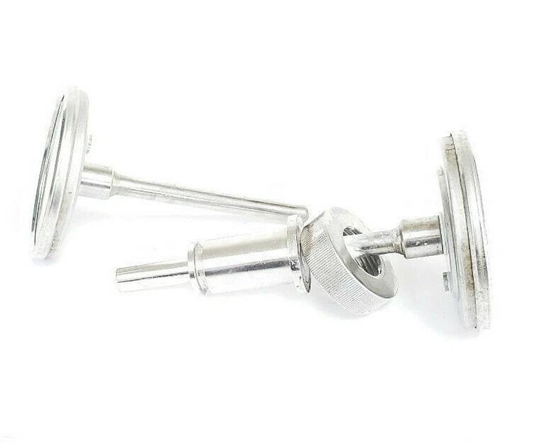 Used LOT OF 2 JUMO 0-160 DEGREE CELSIUS PROBE THERMOMETERS