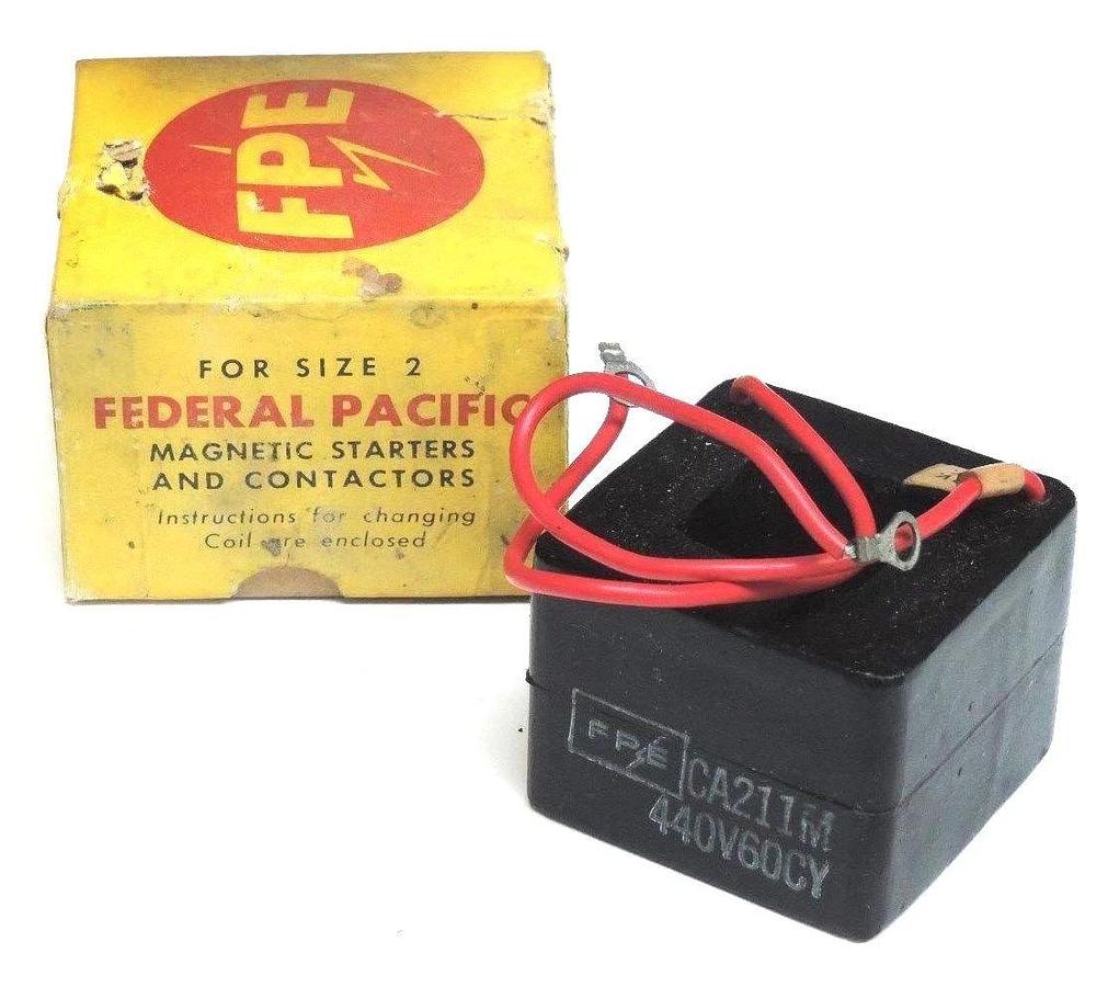 NIB FEDERAL PACIFIC CA211M COIL 440V, 60CY