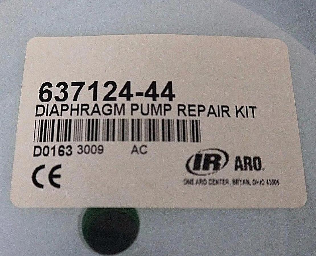 NEW IR ARO 637124-44 PUMP REPAIR KIT W/ (4) 92776 SS SEATS, 637118-C AIR KIT