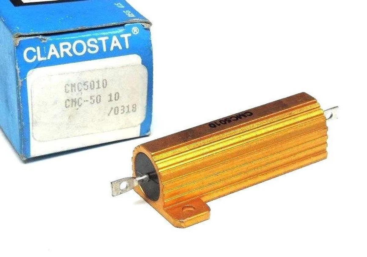 NIB CLAROSTAT CMC5010 POWER RESISTOR 10OHMS, CMC-50 10
