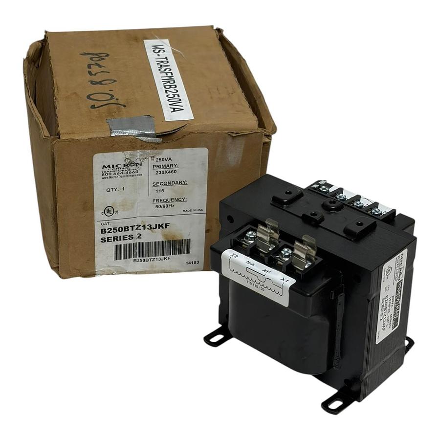 Micron B250BTZ13JKF Impervitran 250VA Control Transformer 230x460V
