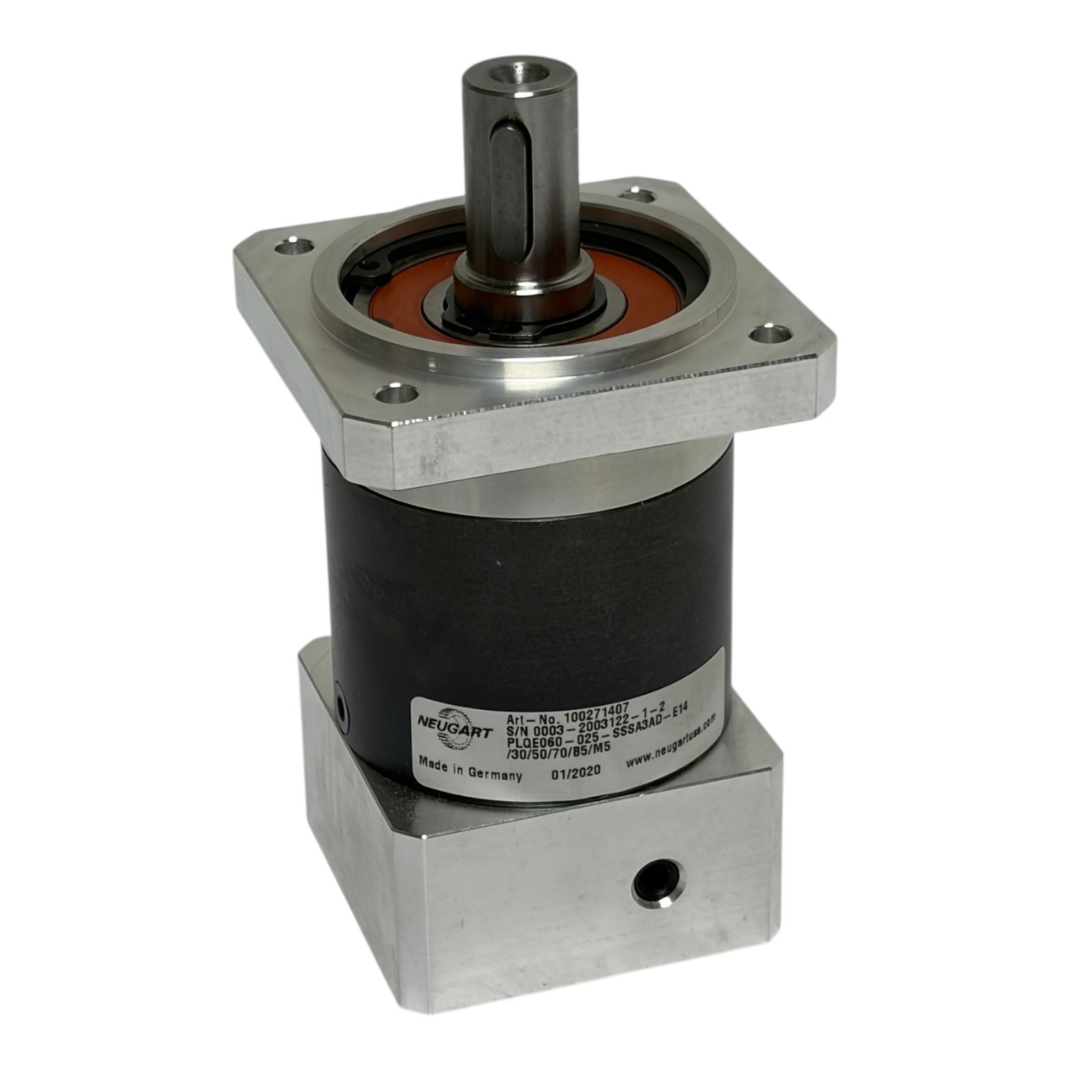 Used Neugart PLQE060-025-SSSA3AD-E14 Planetary Gearbox 25:1 Ratio - New Surplus