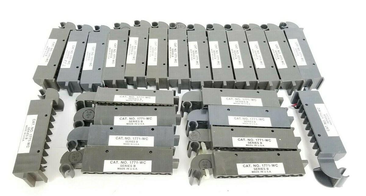 Used LOT OF 23 ALLEN BRADLEY 1771-WC SER. B WIRING ARMS 1771WC