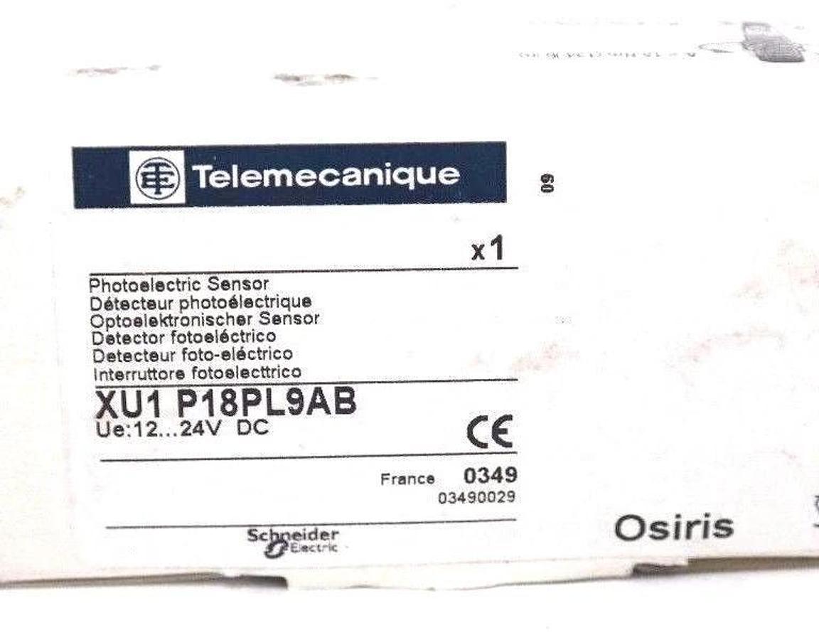 Used NIB TELEMECANIQUE XU1-P18PL9AB PHOTOELECTRIC SENSOR XU1P18PL9AB, 12...24V DC