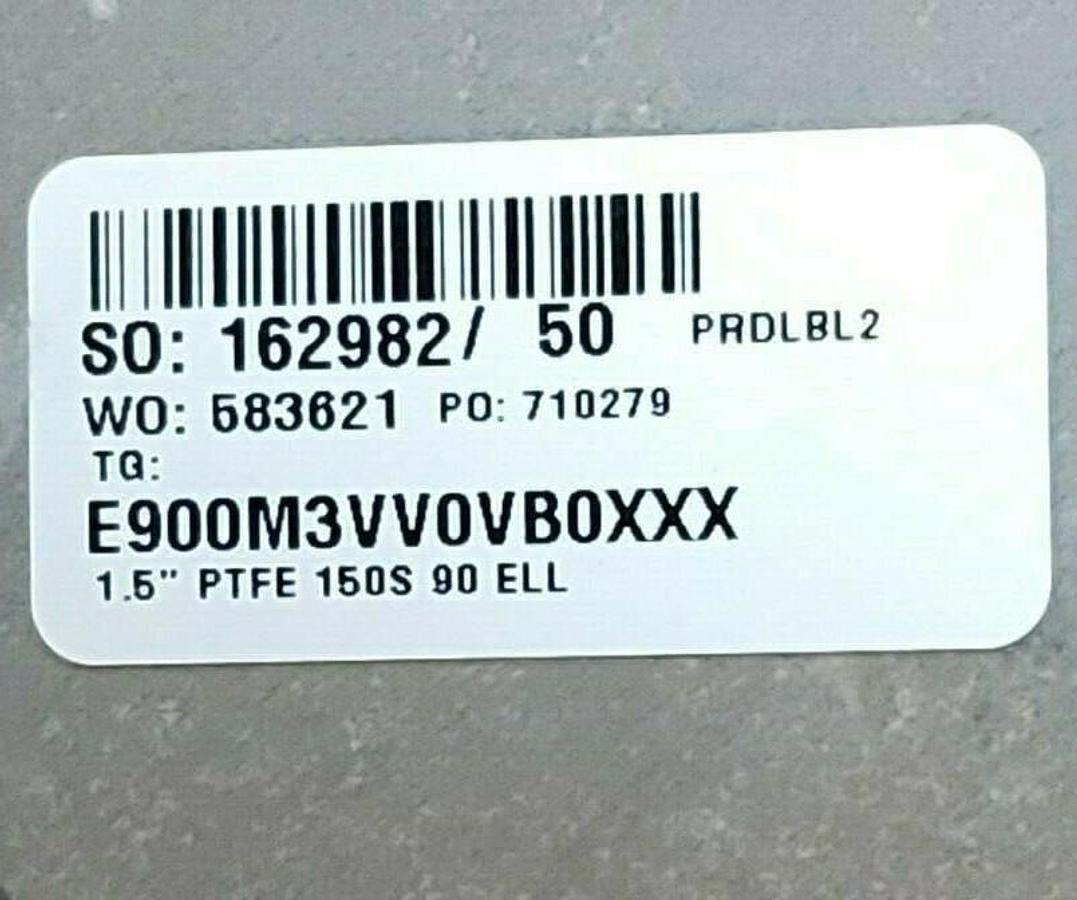 Used NEW EDLON CRANE A395-150 1-1/2'' FLANGED PTFE LINE ASTM F1545 PIPE R6290VV-024