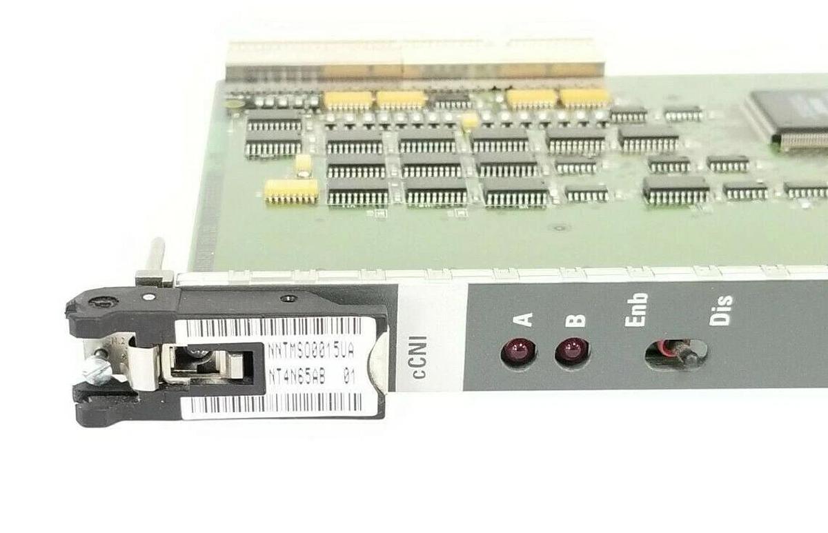 Used NORTEL NETWORKS NT4N65AB 01 NETWORK INTERFACE CARD NNTMSO0015UA C3MLZ1 NT4N6501