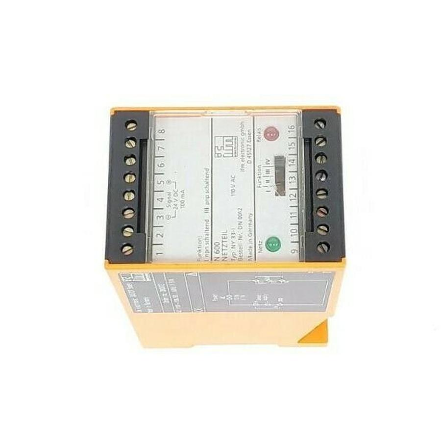 Used EFECTOR IFM ORDER NO. DN0012 AMPLIFIER MODULE N 600, TYP NO 33-I, 110V AC