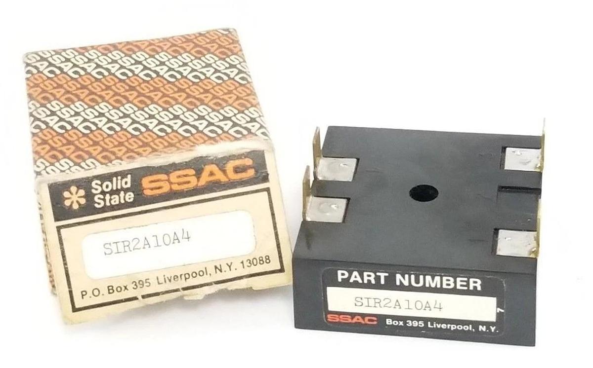 Used SSAC SIR2A10A4 SOLID STATE RELAY-ISOLATED