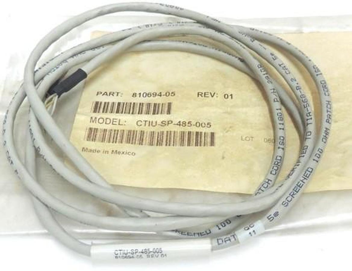 Used NEW EMERSON CTIU-SP-485-005 RS485 CABLE CTIUSP485005, 810694-05 REV. 01