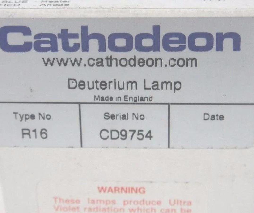 NIB CATHODEON TYPE R16 10V DEUTERIUM LAMP CD9754