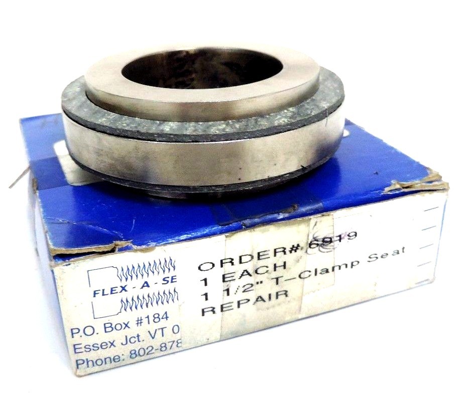Used NIB FLEX-A-SEAL 1-1/2'' T-CLAMP SEAT ORDER # 6919