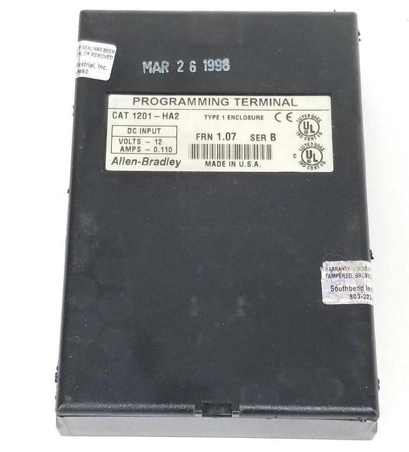 Used ALLEN BRADLEY 1201-HA2 PROGRAMMING TERMINAL (HOUSING ONLY) 1201HA2
