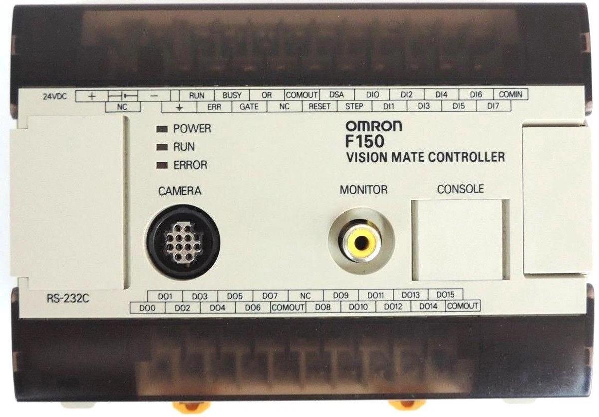 Used OMRON F150 VISION MATE CONTROLLER F150-C10E-2, SOURCE: 24VDC 0.5A