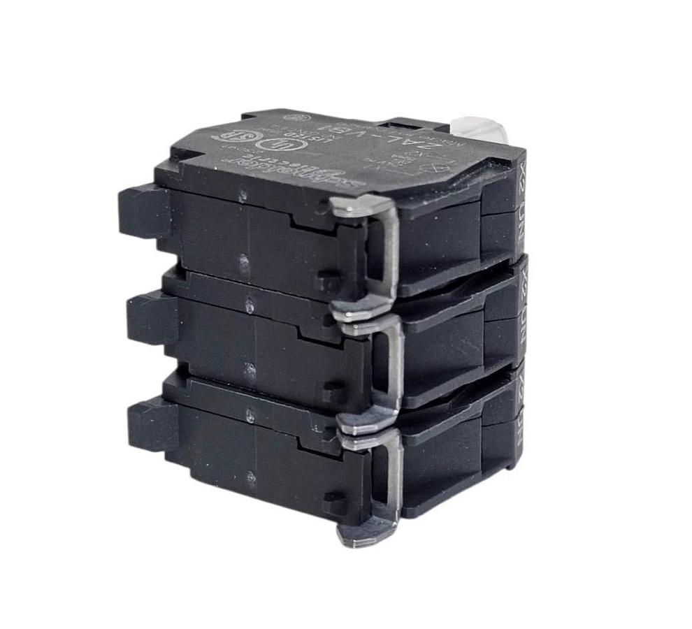 BOX OF 3 NEW SCHNEIDER ELECTRIC ZALVB1 LIGHT MODULES 24 VAC/DC NSMP