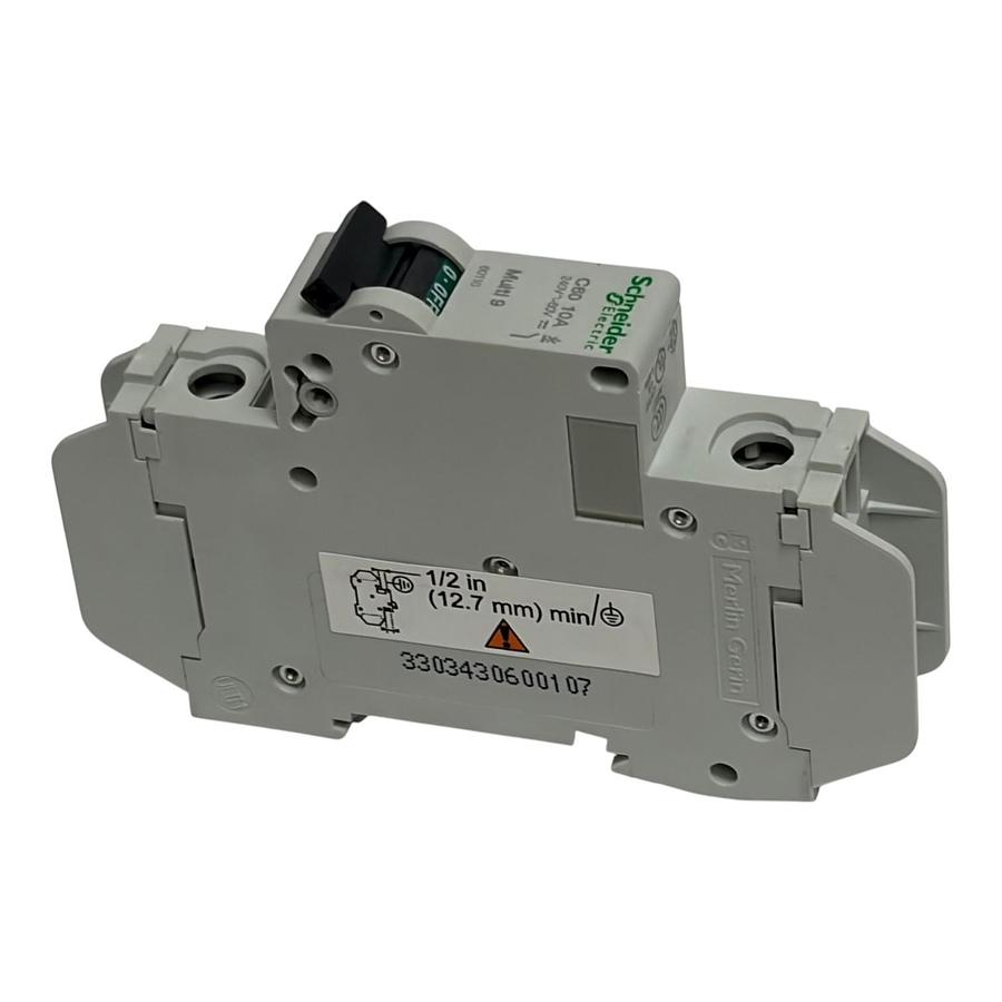 Used Schneider Electric Multi 9 C60 10A Circuit Breaker 60110 1 Pole 240V 60V New