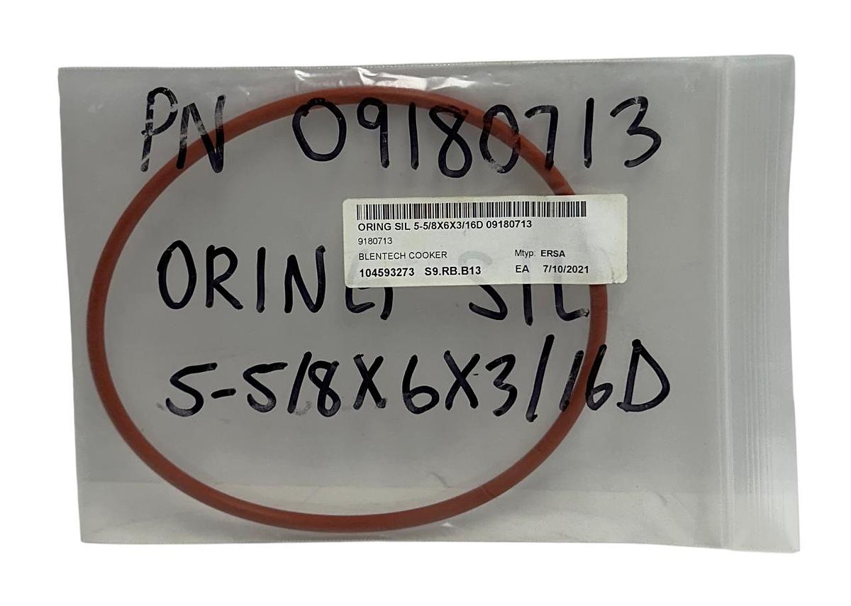 Used 12 ERSA 9180713 / 09180713 OEM O-RINGS SIL 5-5/8x6x3/16''D BLENTECH COOKER NSNP