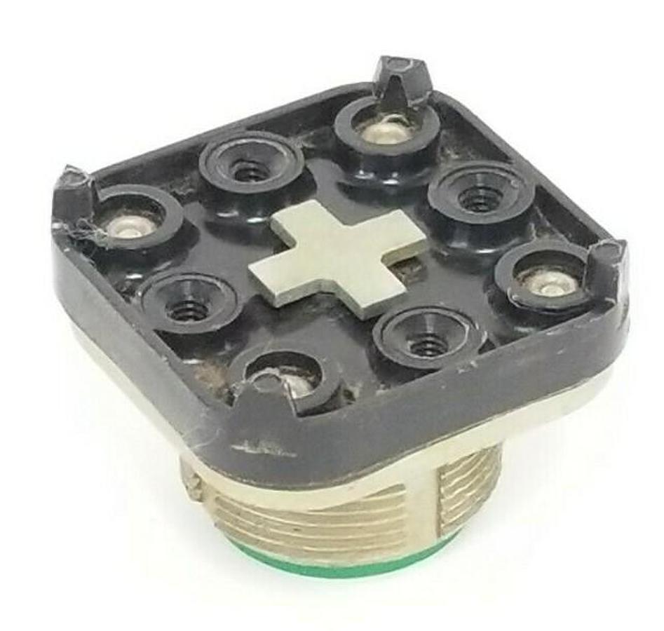 Used ALLEN BRADLEY 800T-A1 PUSH BUTTON FLUSH HEAD GREEN SER. N