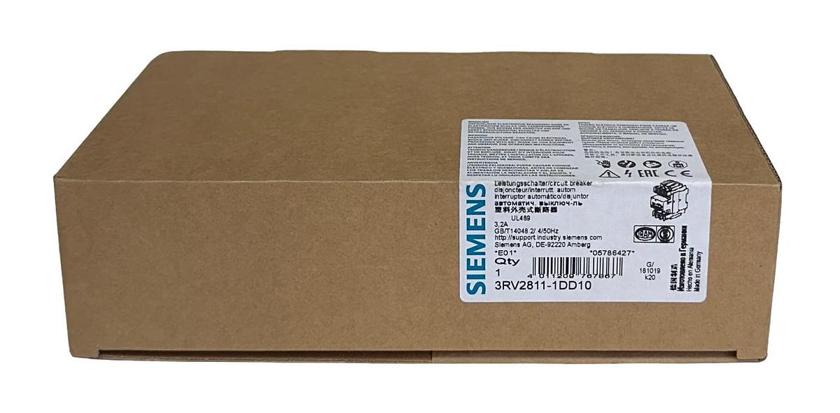 Used SIEMENS 3RV2811-1DD10 / 3RV28111DD10 SIRIUS CIRCUIT BREAKER 3.2A NSMP