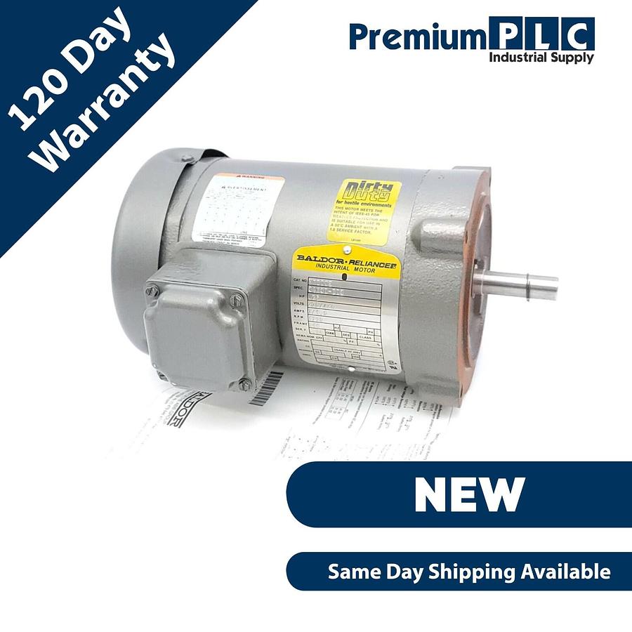 Used NEW BALDOR VM8002 MOTOR .75HP 1725RPM 3PH 60HZ 56C SPEC: 34K38-883
