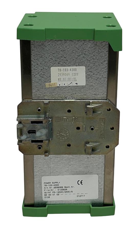 Used PHOENIX CONTACT QUINT PS-120AC/24DC/5 / 2939069 POWER SUPPLY 78-103-4300 USNP