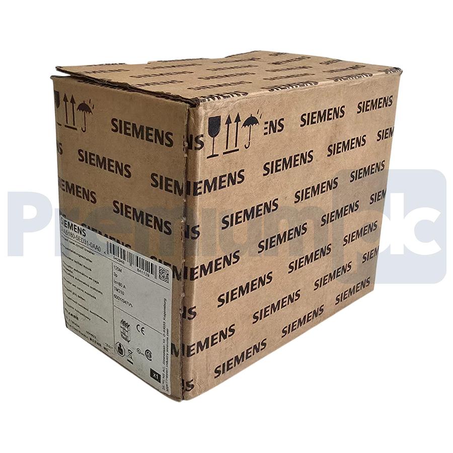 Used SIEMENS 3VA5180-5ED31-0AA0 - 3VA5 SENTRON MCCB CIRCUIT BREAKER 3P 80A 125M NSMP
