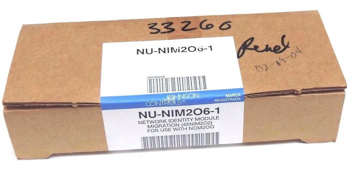 Used F/S JOHNSON CONTROLS NU-NIM206-1 NETWORK IDENTITY MODULE MIGRATION (4XNIM202)