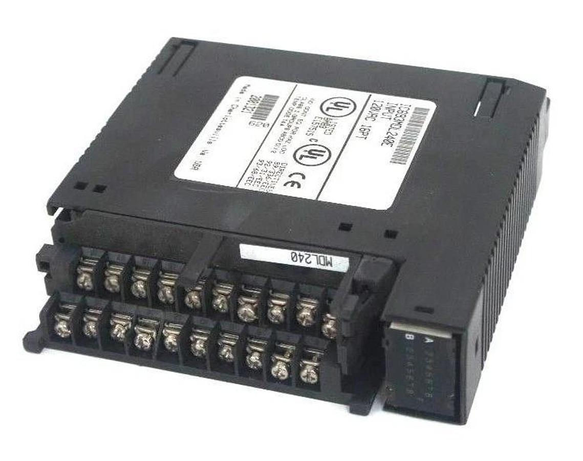 Used GE FANUC IC693MDL240E INPUT MODULE 120VAC INPUT 16PT MISSING DOOR & LENS