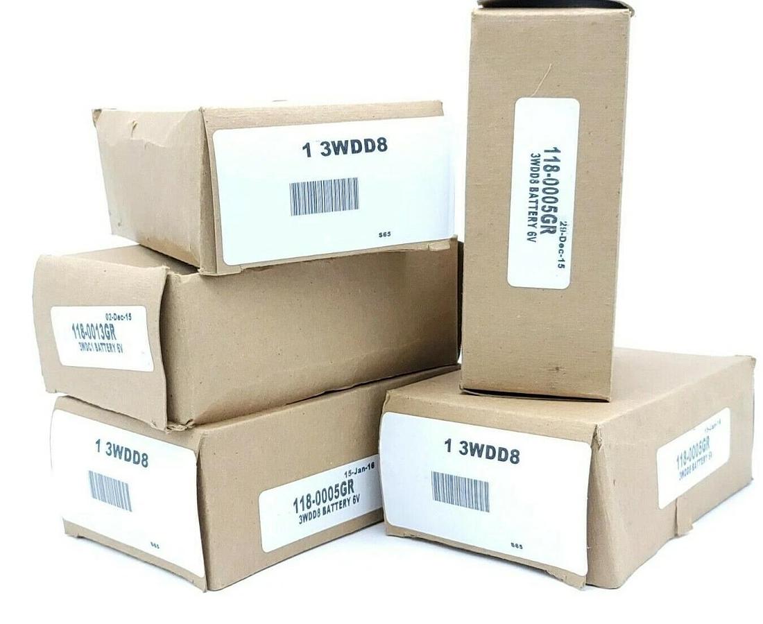 Used LOT OF 5 NEW BIG BEAM EMERGENCY SYSTEMS INC. 118-0005 RECHARGEABLE BATTERIES