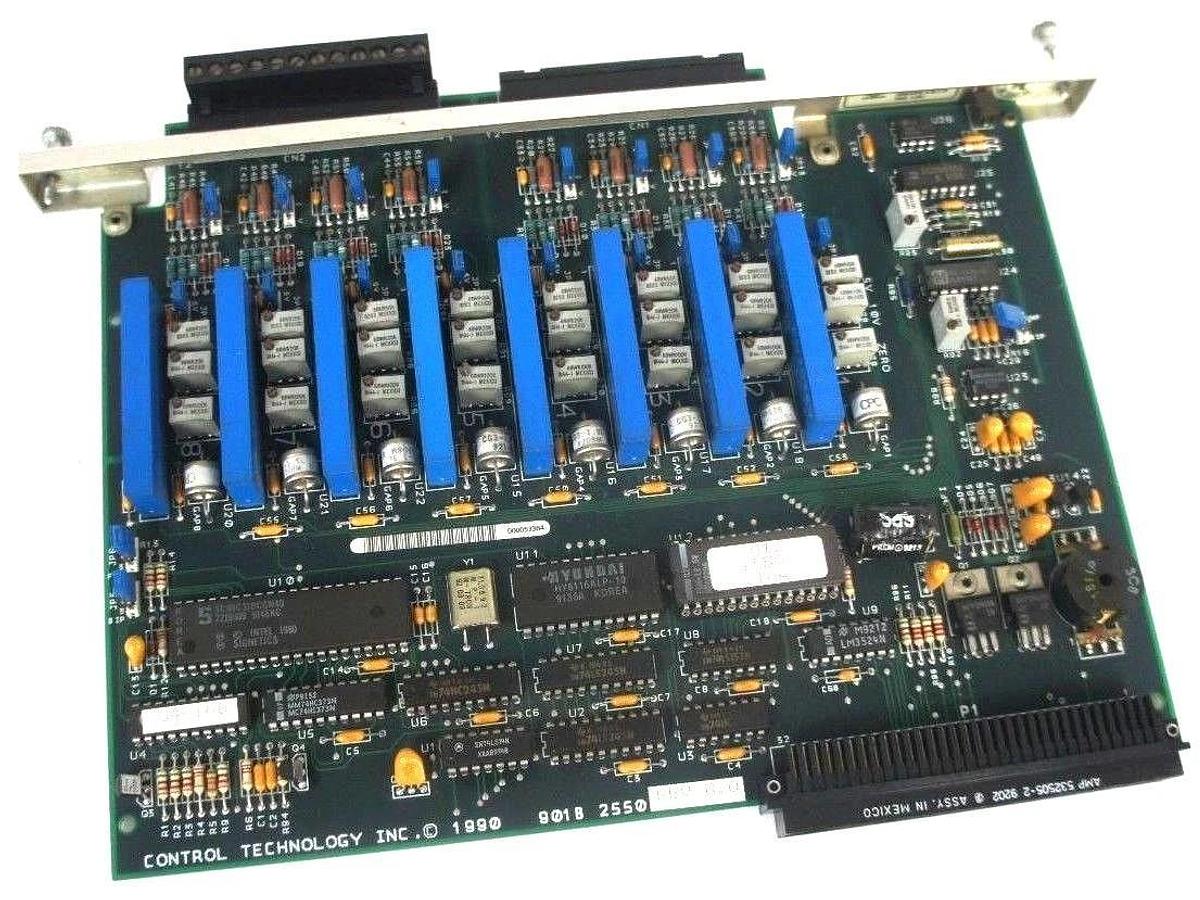 Used CONTROL TECHNOLOGY 901B-2550 ISOLATED ANALOG INPUT MODULE REV B.0 901B2550
