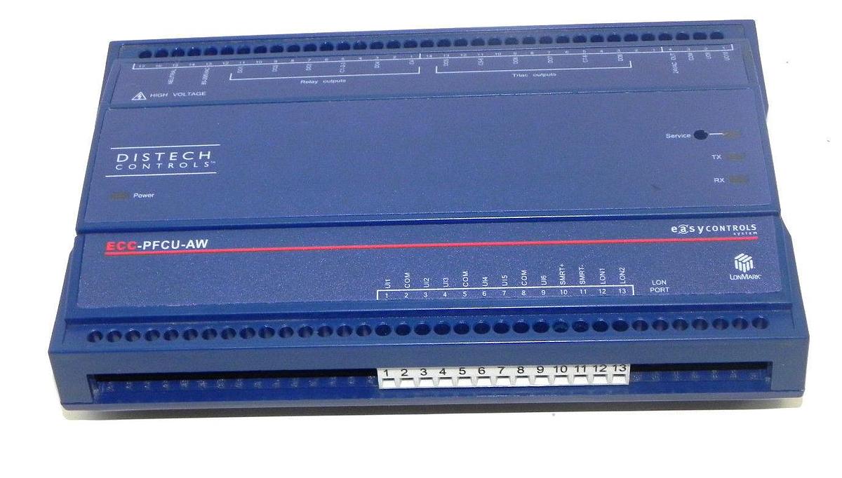 Used DISTECH ECC-PFCU-AW FAN COIL UNIT CONTROLLER ECCPFCUAW