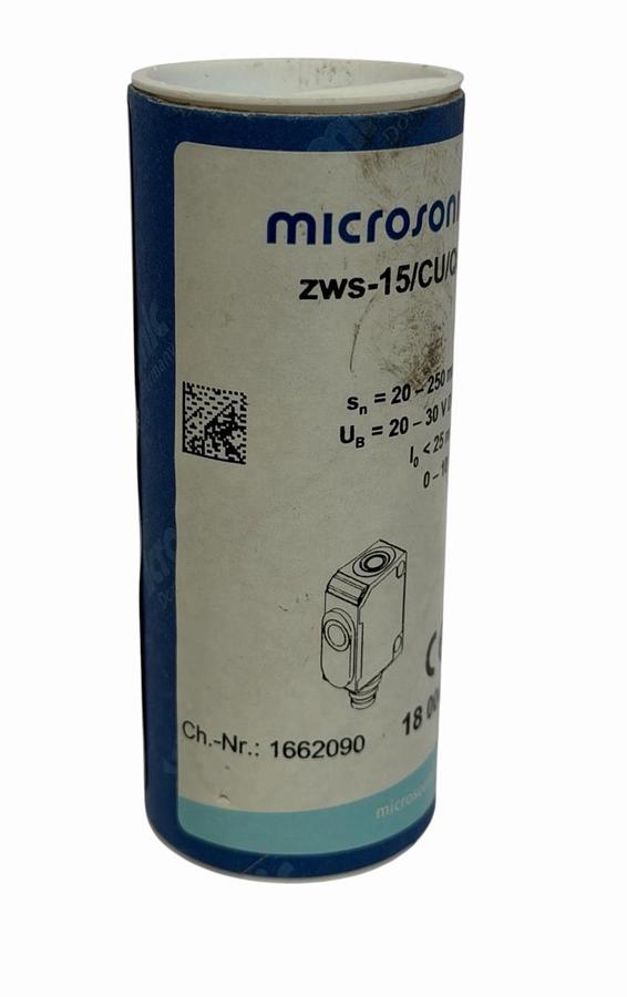 NEW MICRO SONIC ZWS-15/CU/QS ULTRA SONIC SENSOR 20-250mm CH. NR. 1662090