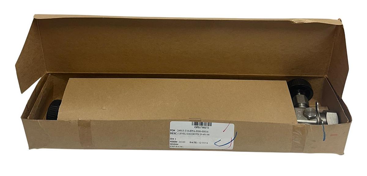 Used APOLLO VALVES 23-451-00 / 2345100 LIQUID LEVEL WATER GAUGE 1/2'' / 12'' HP NSMP