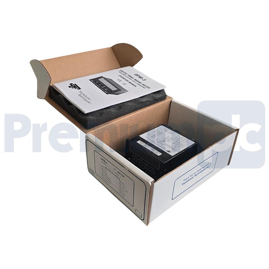 Used TRANSDUCER TECHNIQUES DPM-3 PLUG & PLAY LOAD CELL DIGITAL PANEL METER DPM3 NSMP