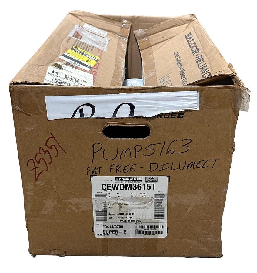 NEW BALDOR CEWDM3615T / 36K190S268G1 Super-E WASHDOWN DUTY MOTOR 5HP 60Hz NSMP 781568457474