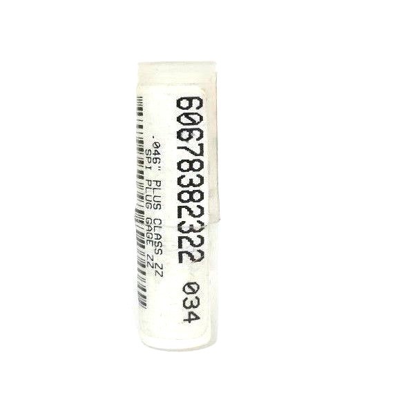 NEW NULINE 60678382322 .046'' PLUS CLASS ZZ SPI PLUG GAGE ZZ