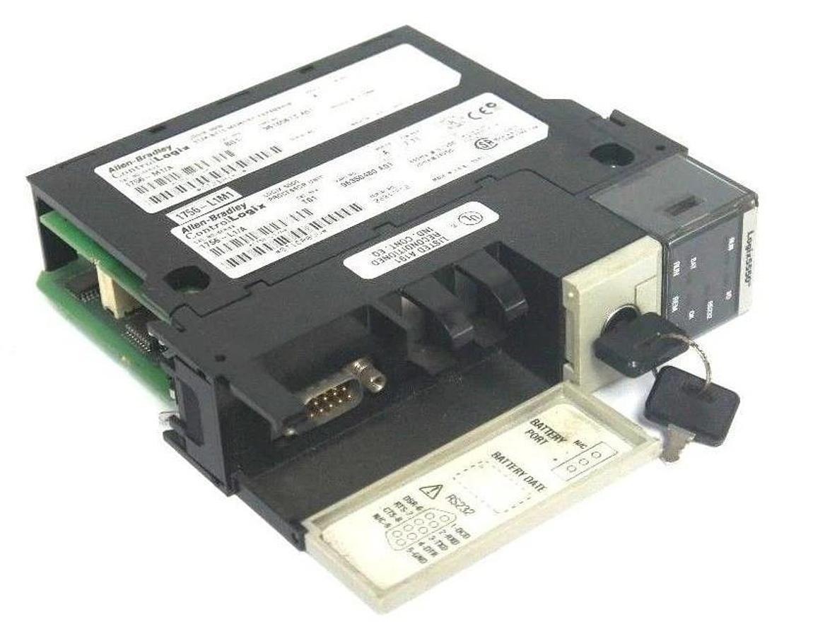 Used ALLEN BRADLEY 1756-L1/A PROCESSOR UNIT SER. A, F/W REV. 7.11 CAT REV. T01