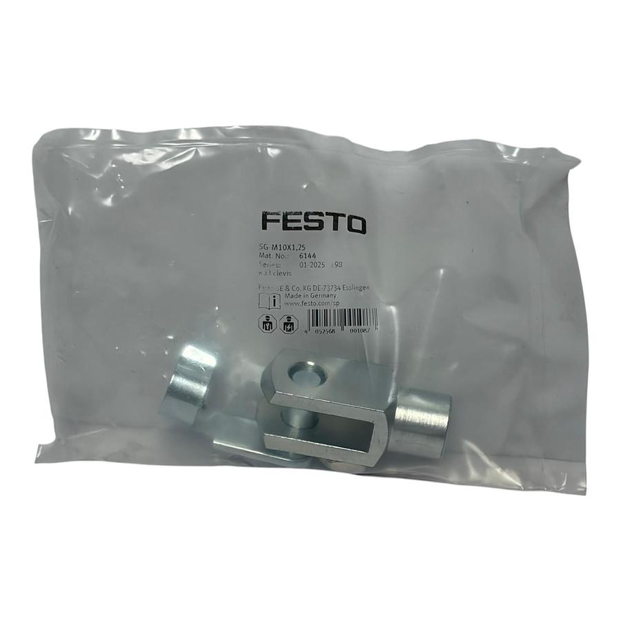 Festo SG-M10X1,25 Rod Clevis Mounting Foot Material 6144 Box of 10 - New Sealed