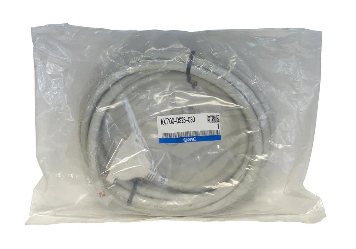 Used SMC AXT100-DS25-030 / AXT100DS25030 D-SUB CONNECTOR CABLE 3M SINGLE-ENDED NSFS