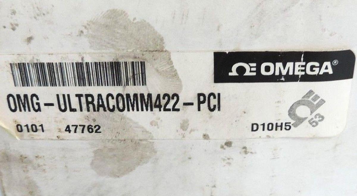 Used NIB OMEGA OMG-ULTRA-COMM422-PCI AUTOMATIC FOUR POINT PCI RS-422/485 INTERFACE