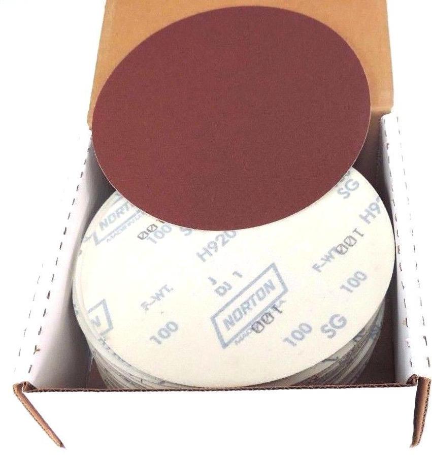 NIB NORTON NORTON 66261149896 DISCS 8'' DIA. 100F GRIT 662611 49896 H920 QTY: 50
