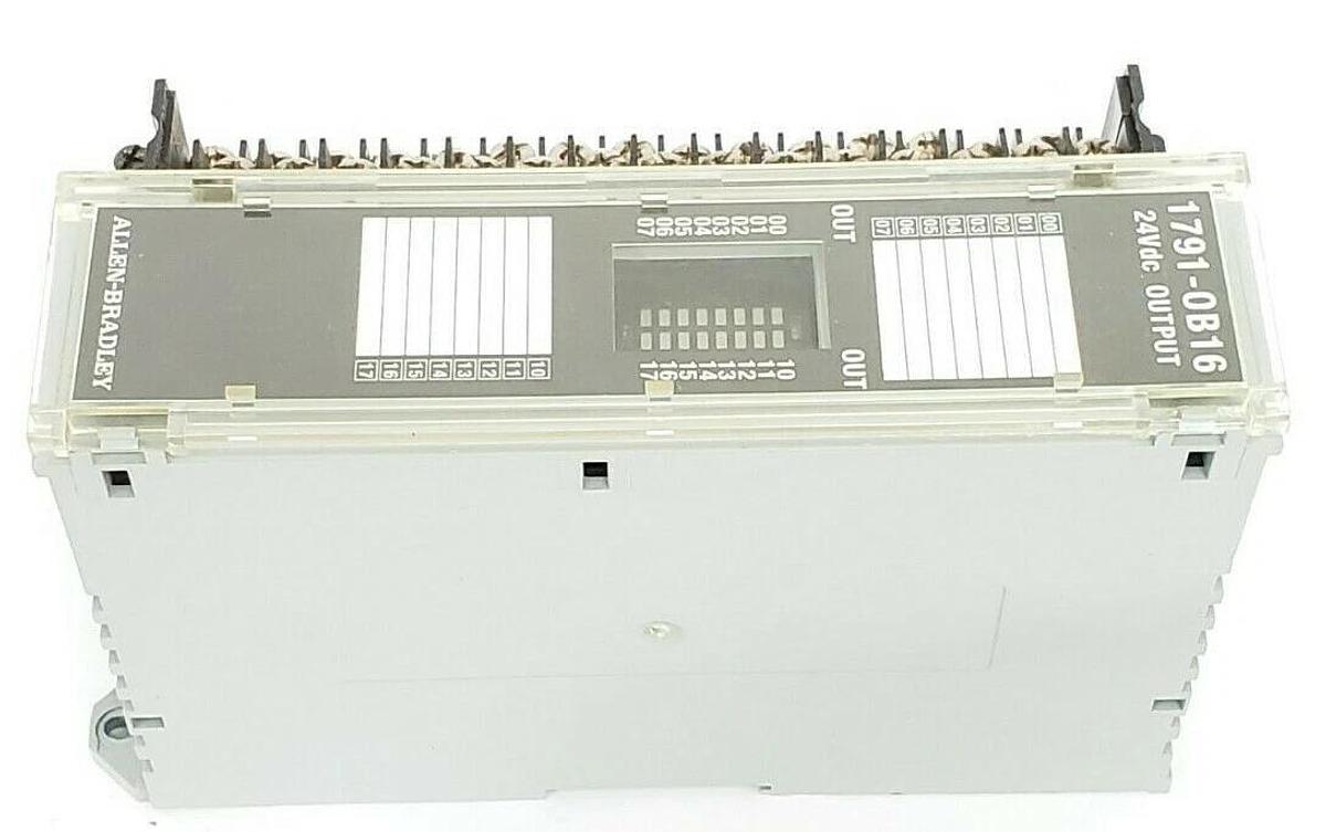 Used ALLEN BRADLEY 1791-0B16 I/O BLOCK 17910B16 SER. B REV. C01, 24VDC, MISSING DOOR