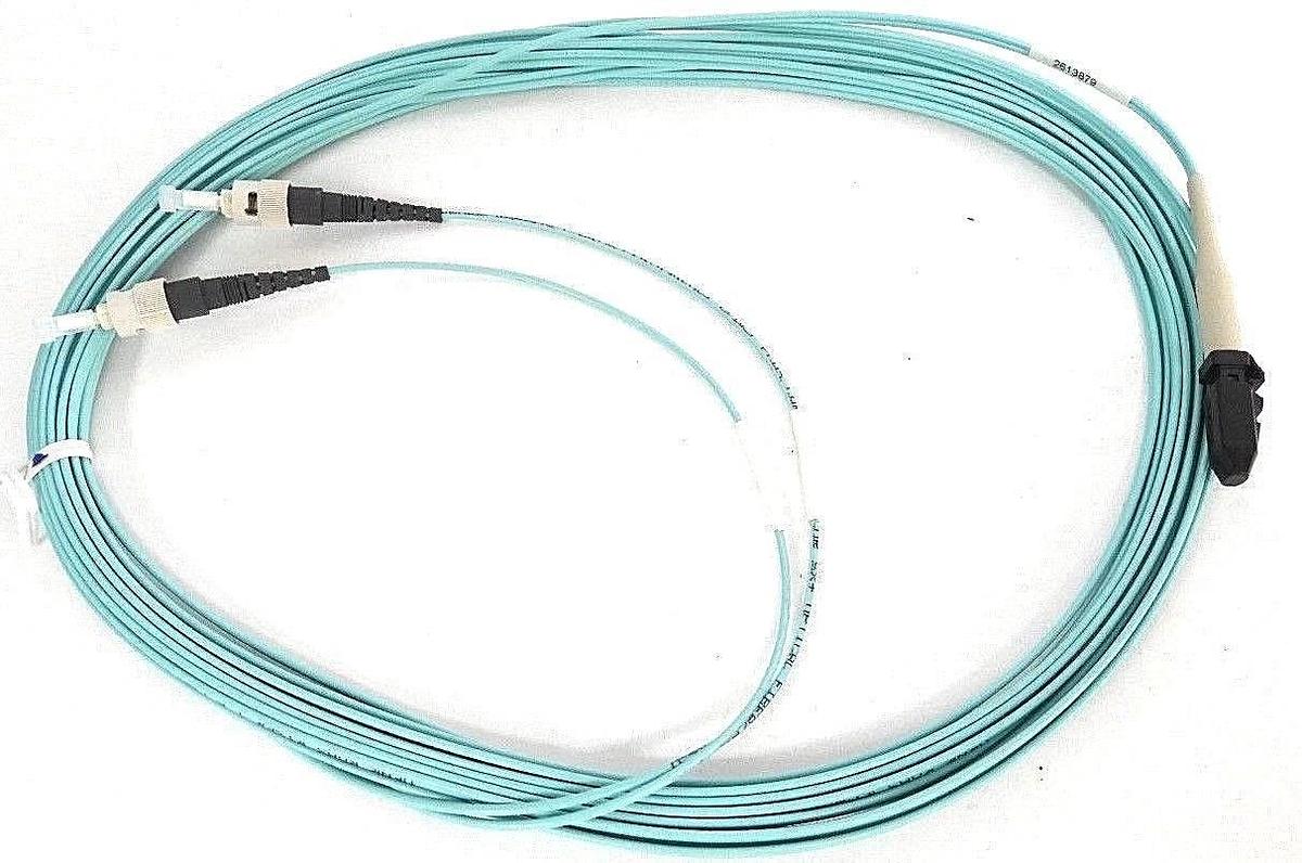 Used NEW LOTDAMMTNST MTRJ/ST 50/125 DUPLEX PVC LZR OPT AQ FIBER OPTIC CABLE