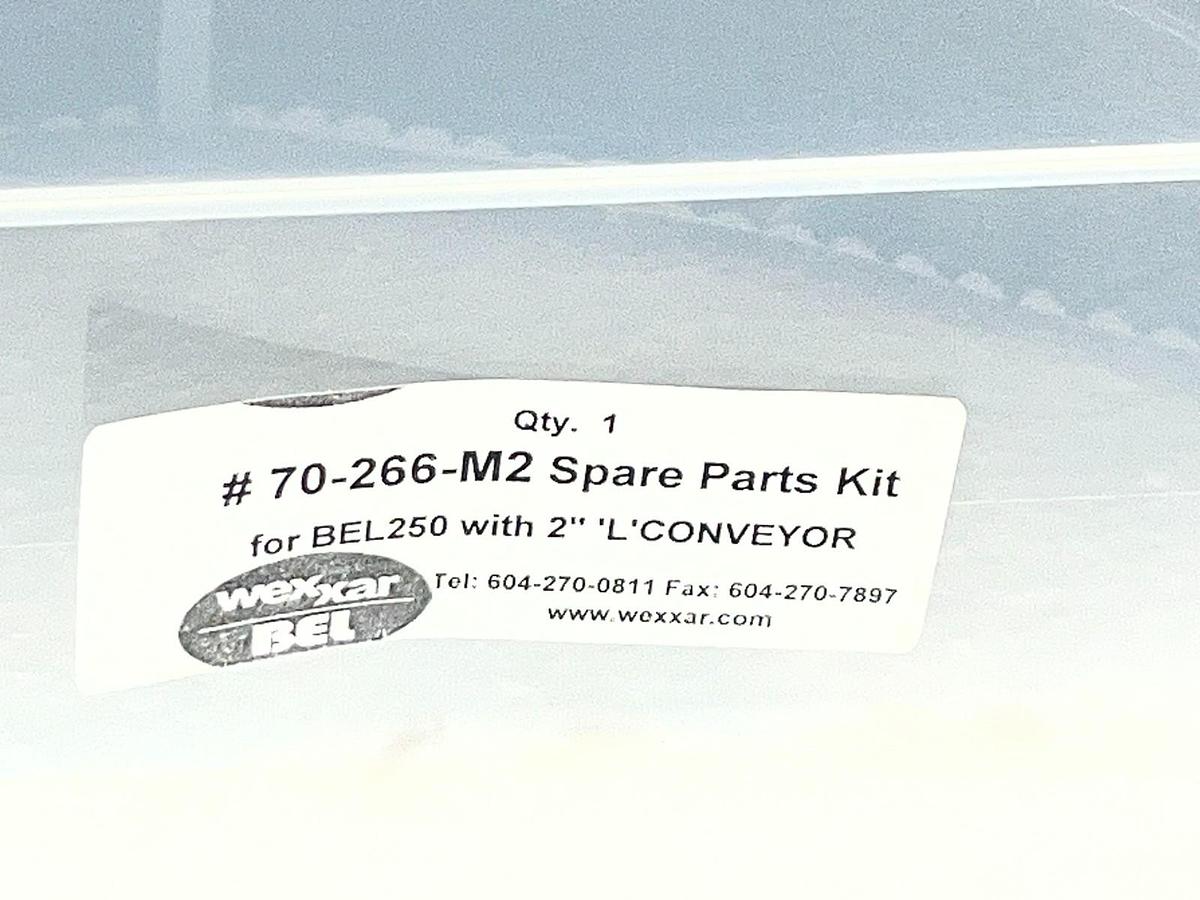Used Wexxar BEL 70-266-M2 Spare Parts Kit for BEL250 Case Sealer with 2 inch Conveyor