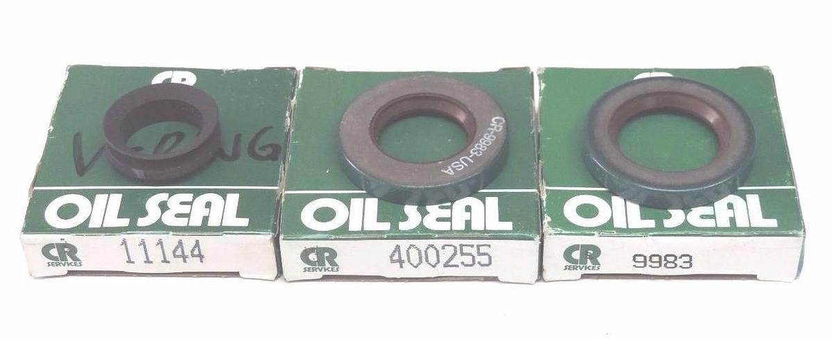 Used LOT OF 3 NIB CHICAGO RAWHIDE OIL SEALS 9983 , 11144 , 400255