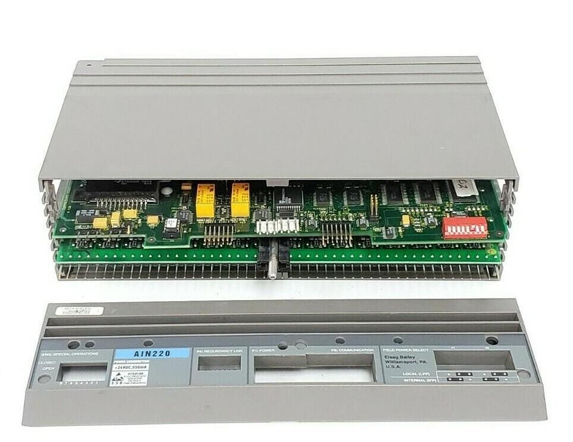 Used ABB / BAILEY AIN-220 ANALOG INPUT HARMONY BLOCK 6642366A1 REV. A 6643260A1