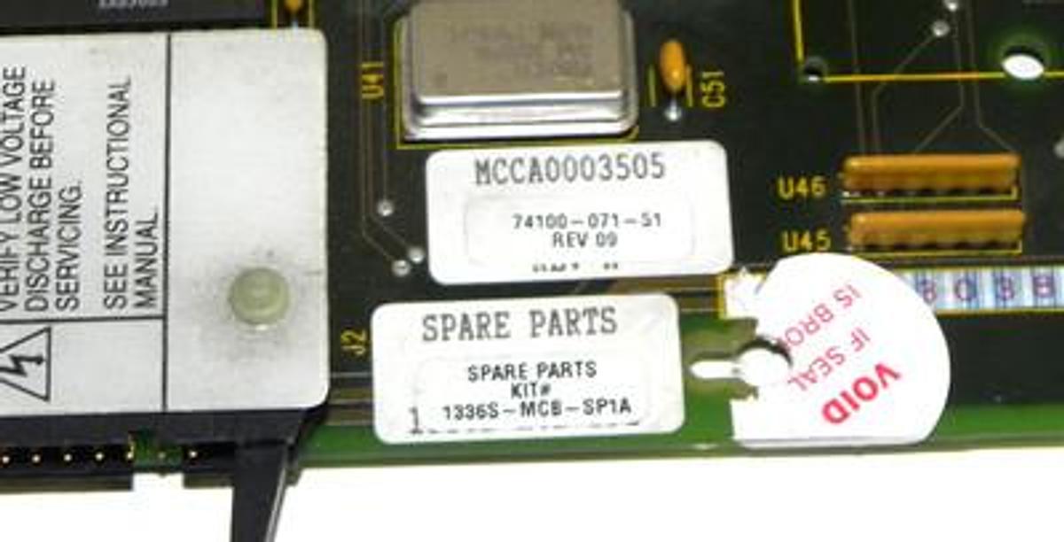 Used ALLEN BRADLEY 1336S-MCB-SP1A MAIN CONTROL PCB 1336SMCBSP1A REV. 09, 9