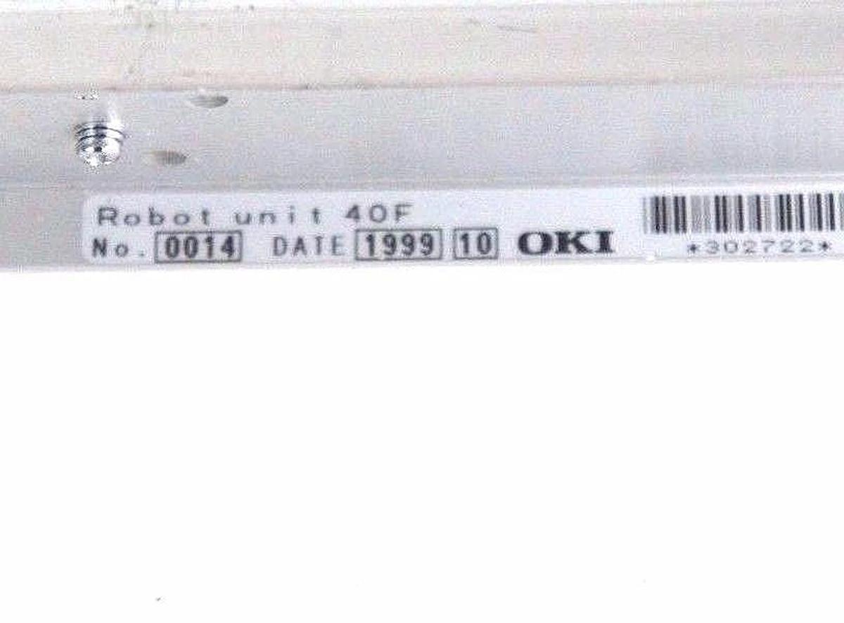 Used OKI ROBOT UNIT REAR 40F NO. 0014 DATE 1999 10 W/ PM20L-020-0KB4 MOTOR