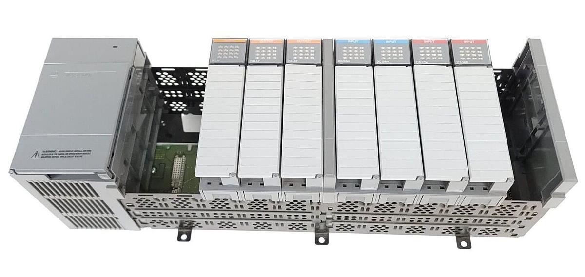 Used ALLEN BRADLEY SLC 500 RACK 1746-P2 SER. C 1746-IA16 SER. C 1746-OW16 SER. C
