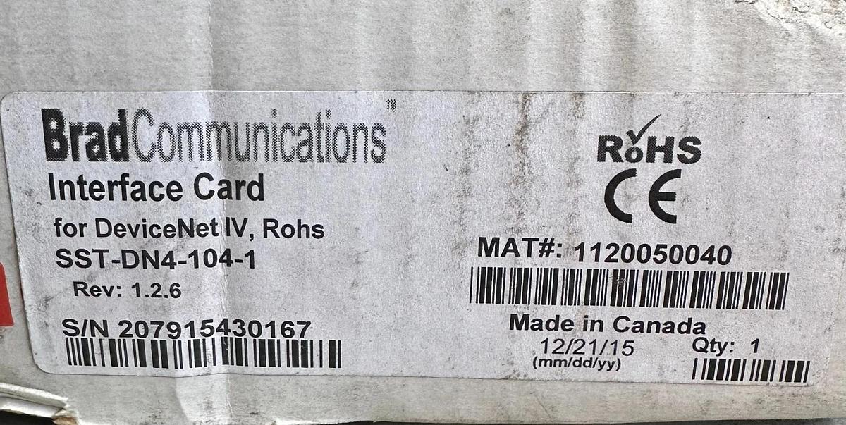 NEW MOLEX BradCommunications SST-DN4-104-1 / SSTDN41041 DeviceNet INTERFACE CARD